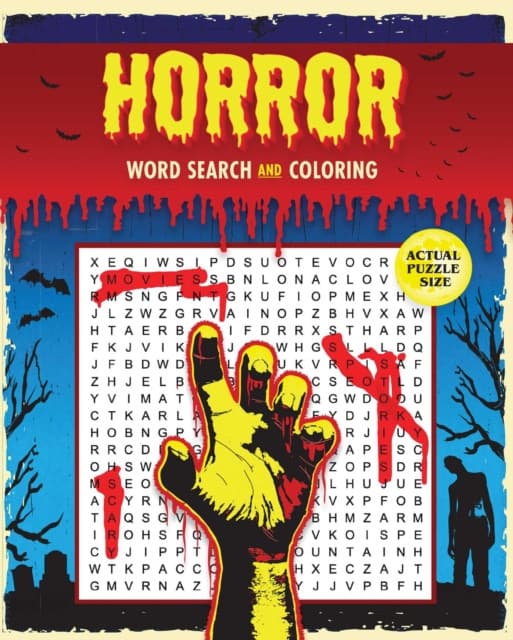 Horror Word Search and Coloring
