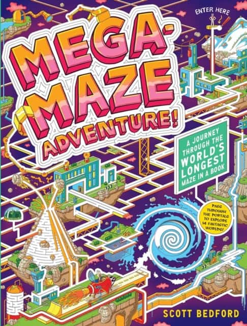 Mega-Maze Adventure! (Maze Activity Book for Kids Ages 7+) av Scott Bedford