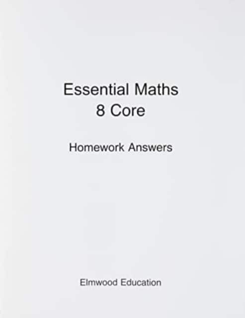 Essential Maths 8 Core Homework Answers av Michael White