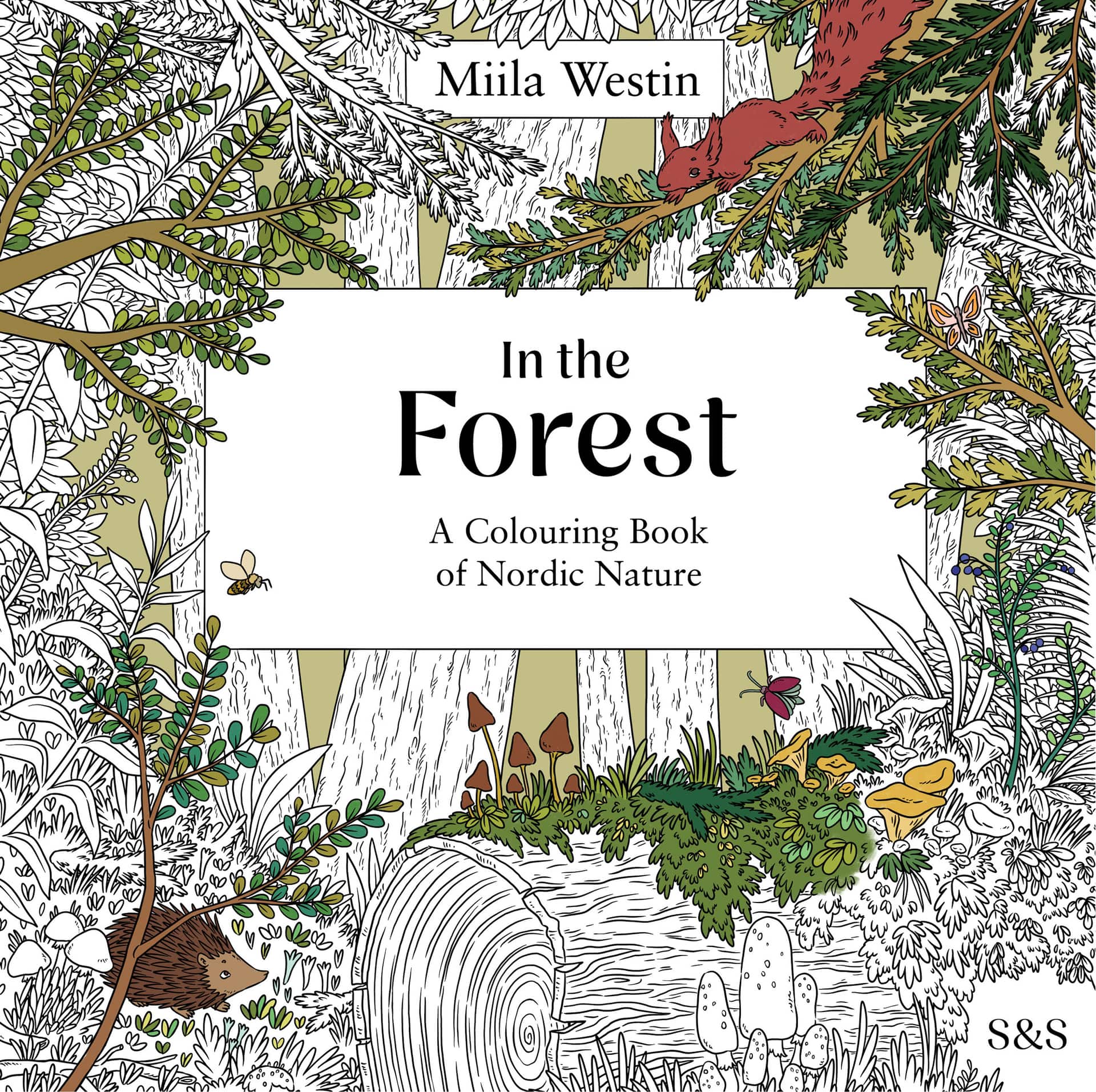 In the Forest. A Colouring Book of Nordic Nature av Miila Westin
