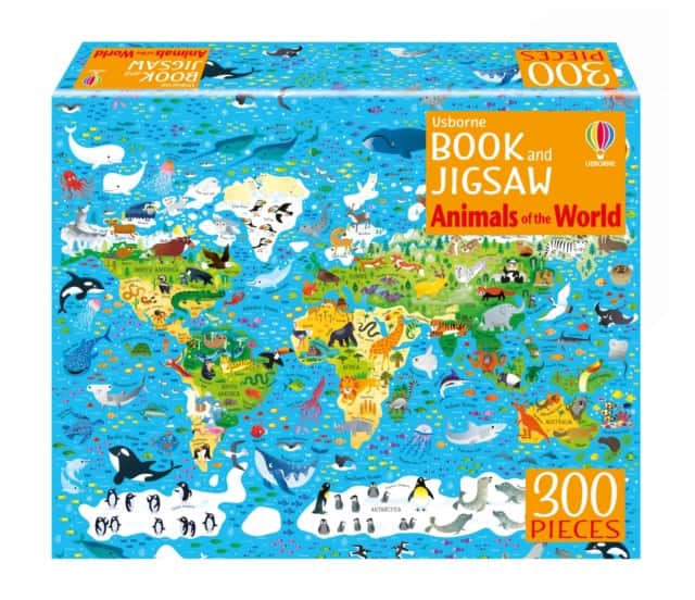 Usborne Book and Jigsaw Animals of the World av Sam Smith