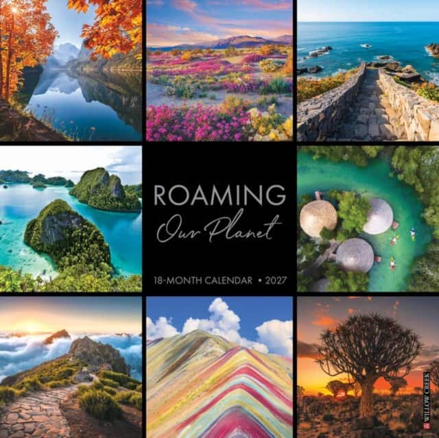 Roaming Our Planet 2027 Wall av Willow Creek Press