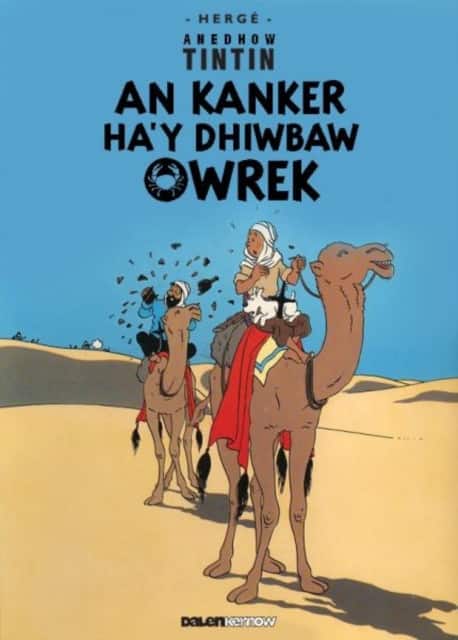 Tintin: An Kanker Ha'y Dhiwbaw Owrek (Cornish) av Hergé
