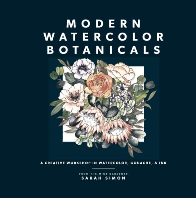 Modern Watercolor Botanicals av Sarah Simon