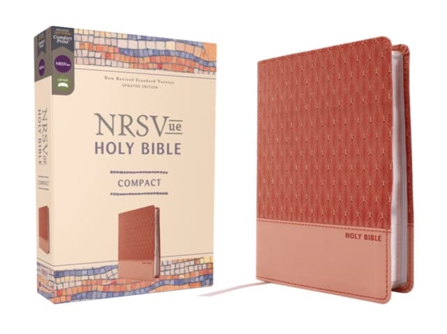 NRSVue, Holy Bible, Compact, Leathersoft, Peach, Comfort Print