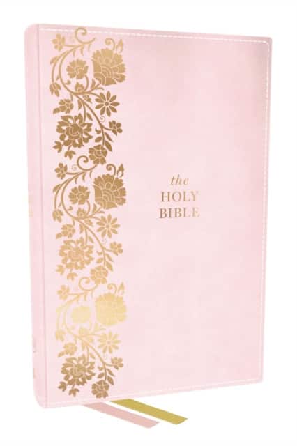 KJV Personal Size Large Print End-of-Verse Reference Bible, Pink Leathersoft, Red Letter, Comfort Print (Thumb Indexed) av Thomas Nelson