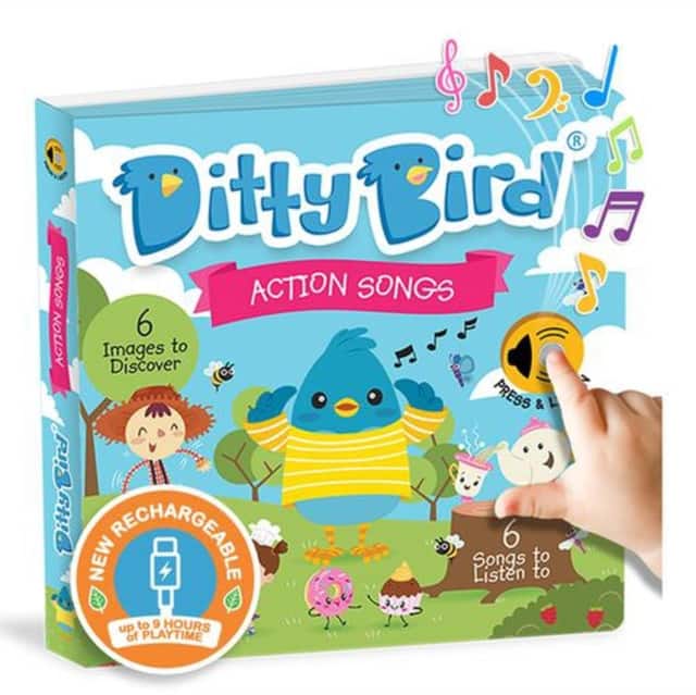 Ditty Bird Action Songs Interactive Sound Book for Toddlers 1- 3 Musical Books for 1 Year Old av Ditty Bird