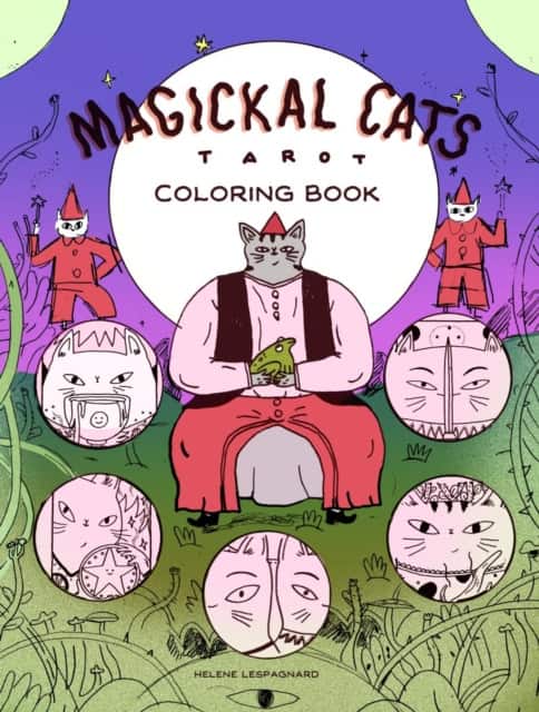 Magickal Cats Tarot Coloring Book av Helene Lespagnard