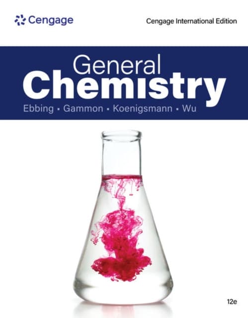 General Chemistry, Cengage International Edition