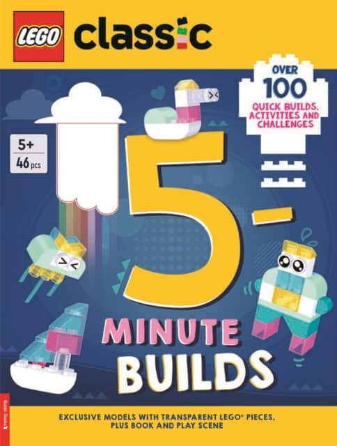 LEGO® Classic: 5-Minute Builds (with clear LEGO pieces, fold-out play scene and over 100 activities and challenges) av Lego