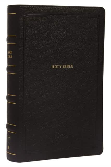 NKJV, End-of-Verse Reference Bible, Personal Size Large Print, Leathersoft, Black, Thumb Indexed, Red Letter, Comfort Print av Thomas Nelson