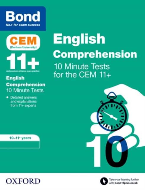 Bond 11+ CEM English Comprehension 10 Minute Tests: Ready for the 2026 Cambridge Select Insight exam av Christine Jenkins