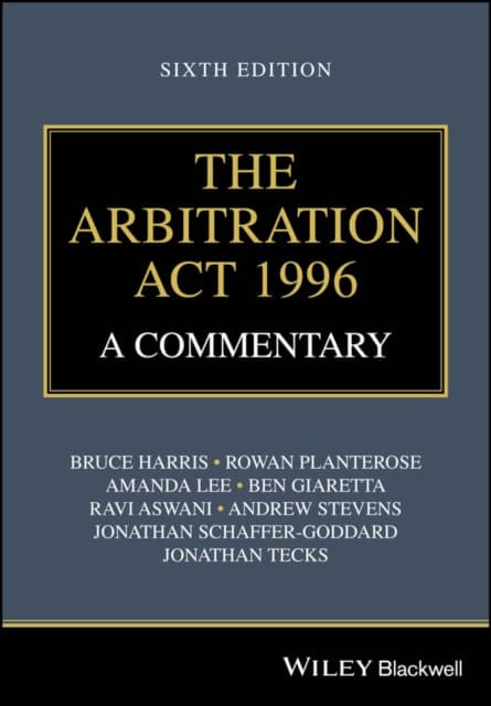 The Arbitration Act 1996