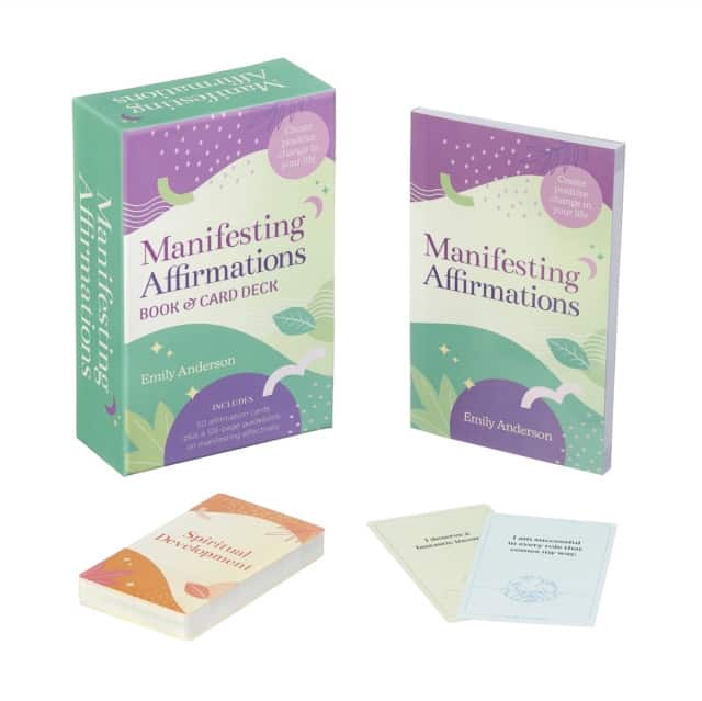 Manifesting Affirmations Book & Card Deck av Emily Anderson