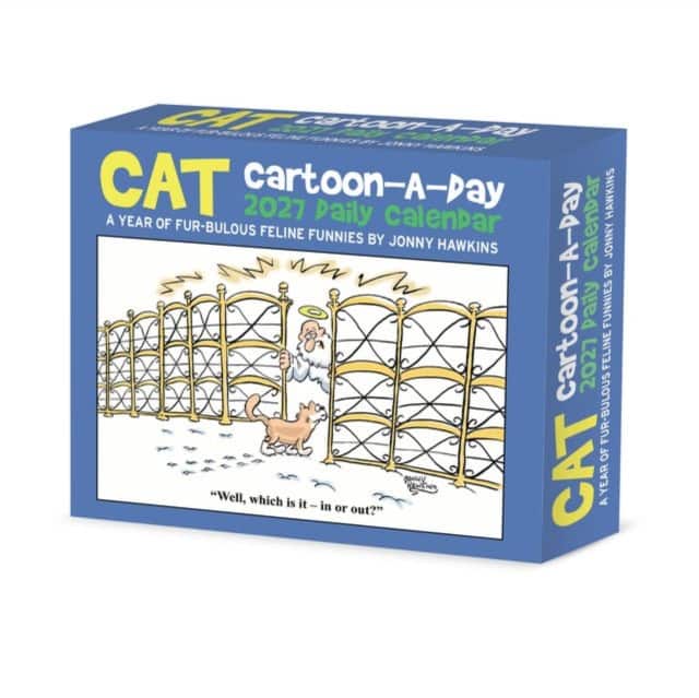 Cat Cartoon-A-Day 2027 Box av Willow Creek Press