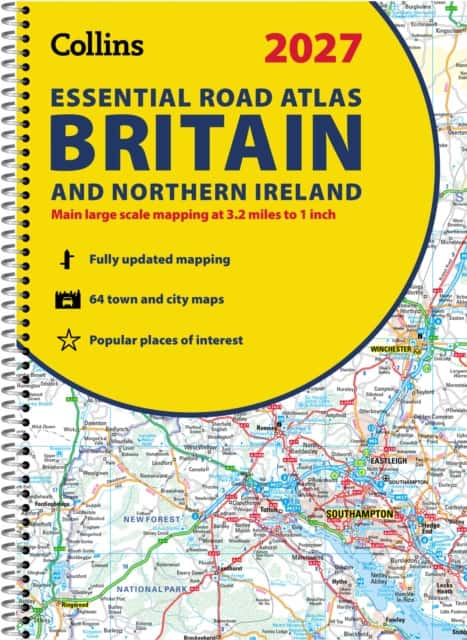 Collins Essential Road Atlas Britain and Northern Ireland 2027 (A4 Spiral) av Collins Maps