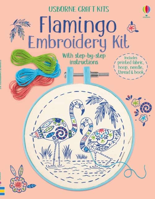 Embroidery Kit: Flamingo av Lara Bryan