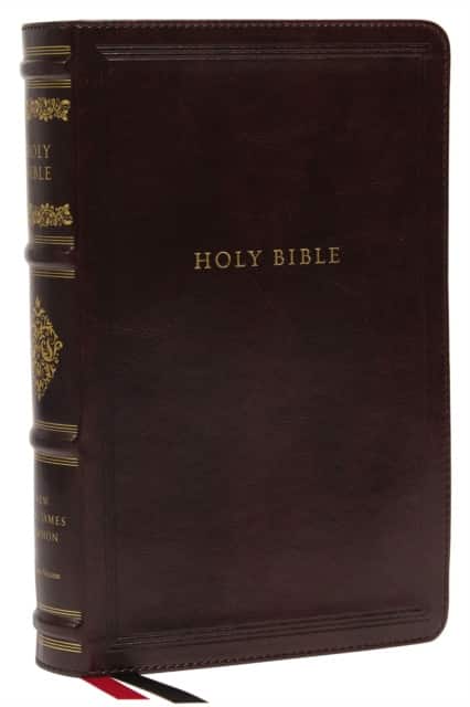 NKJV, Personal Size Reference Bible, Sovereign Collection, Leathersoft, Brown, Red Letter, Thumb Indexed, Comfort Print av Thomas Nelson