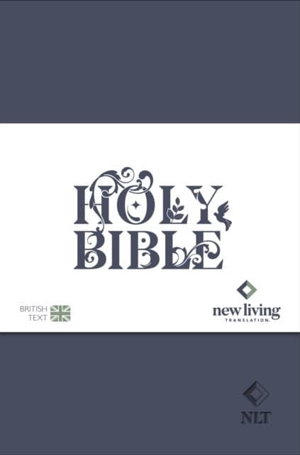NLT Holy Bible – New Living Translation, British Text Version in Blue Soft–tone Flexiback Binding