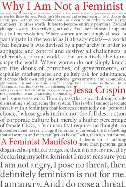 Why I am Not a Feminist