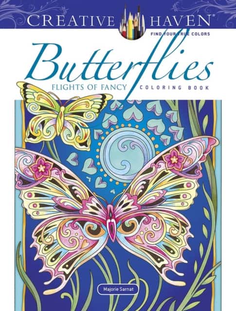 Creative Haven Butterflies Flights of Fancy Coloring Book av Marjorie Sarnat