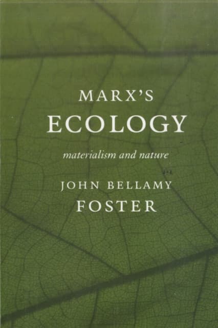 Marx S Ecology