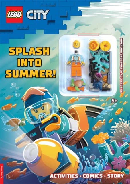 LEGO® City: Splash into Summer Activity Book (with diver LEGO minifigure and underwater accessories)