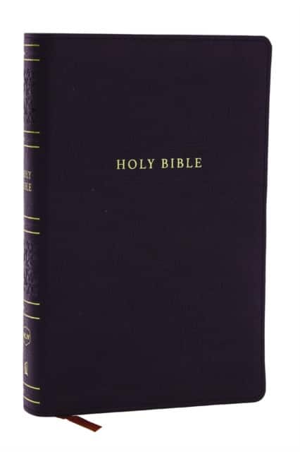 NKJV Personal Size Large Print Bible with 43,000 Cross References, Black Leathersoft, Red Letter, Comfort Print (Thumb Indexed) av Thomas Nelson