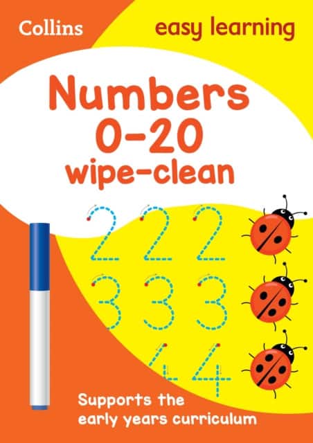 Numbers 0-20 Age 3-5 Wipe Clean Activity Book av Collins Easy Learning