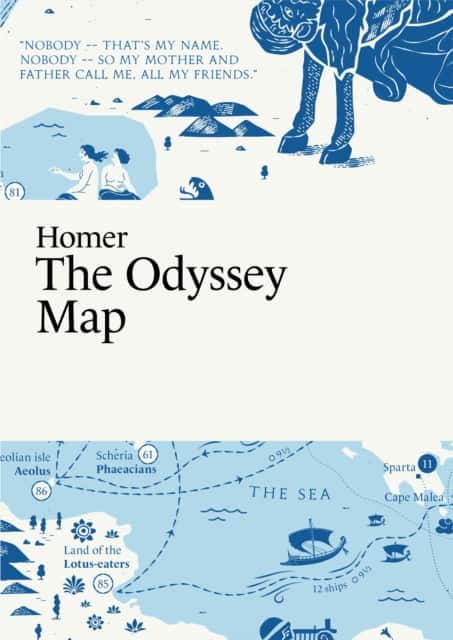 Homer, The Odyssey Map av Martin Thelander