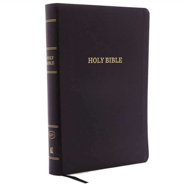 KJV Holy Bible: Giant Print with 53,000 Cross References, Black Bonded Leather, Red Letter, Comfort Print: King James Version av Thomas Nelson