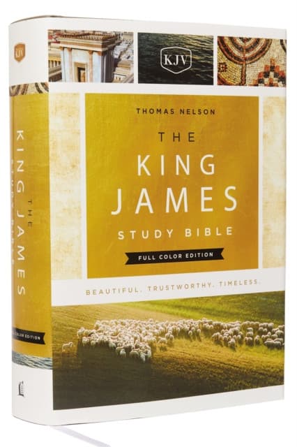 KJV, The King James Study Bible, Full-Color Edition, Cloth-bound Hardcover, Red Letter