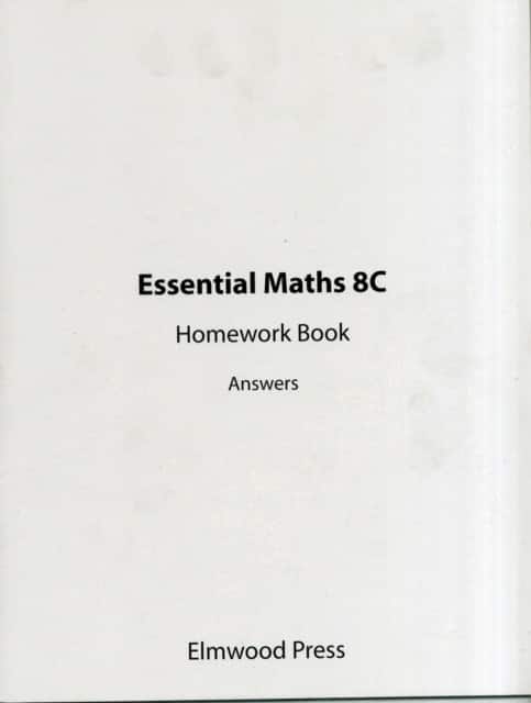 Essential Maths 8C Homework Answers av Michael White