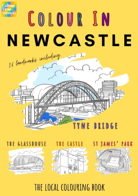 Newcastle Colouring Book (A4) av Colour Your Streets