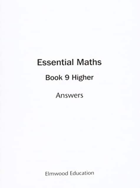 Essential Maths 9 Higher Answers av David Rayner