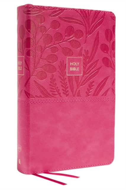 KJV Holy Bible: Large Print Single-Column with 43,000 End-of-Verse Cross References, Pink Leathersoft, Personal Size, Red Letter, Comfort Print: King James Version av Thomas Nelson