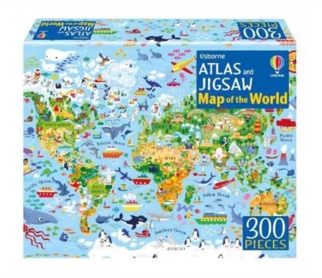 Atlas and Jigsaw Map of the World av Sam Smith