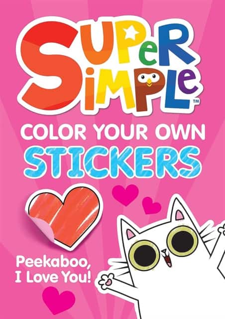 Super Simple™ Color Your Own Stickers: Peekaboo, I Love You! av Dover Publications Inc