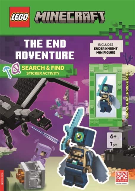 LEGO® Minecraft™: The End Adventure Search & Find Sticker Activity Book (with Ender Knight minifigure and sword) av Lego