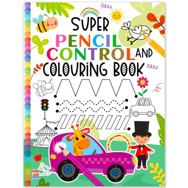 Super Pencil Control And Colouring Book