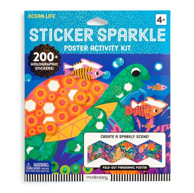 Ocean Life Sticker Sparkle Poster Activity Kit