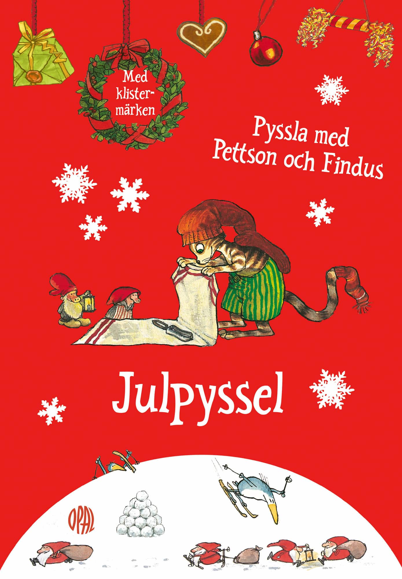 Pyssla med Pettson och Findus : julpyssel med klistermärken av Sven Nordqvist