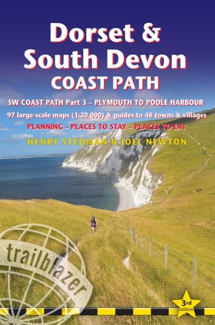 Dorset and South Devon Coast Path - guide and maps to 48 towns and villages with large-scale walking maps (1:20 000) av Henry Stedman