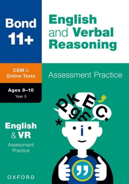 Bond 11+ CEM English & Verbal Reasoning Assessment Papers 9-10 Years (now Cambridge Select Insight)