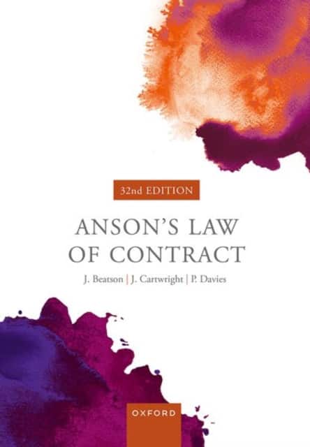 Anson's Law of Contract av Jack Beatson FBA