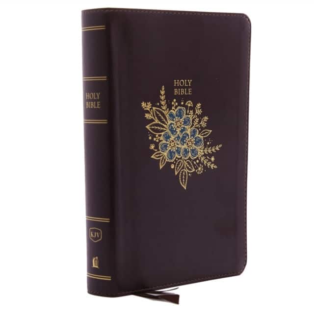 KJV Holy Bible: Personal Size Giant Print with 43,000 Cross References, Deluxe Burgundy Leathersoft, Red Letter, Comfort Print (Thumb Indexed): King James Version av Thomas Nelson