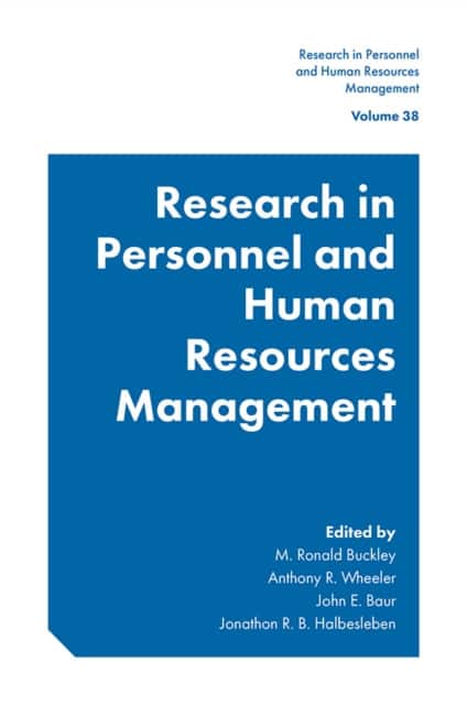 Research in Personnel and Human Resources Management av Anthony R. Wheeler