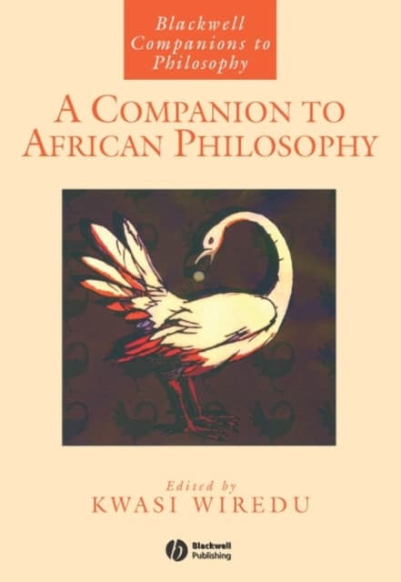 A Companion African Philosophy