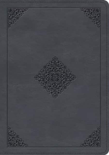 ESV Large Print Wide Margin Bible (TruTone, Slate Blue, Ornament Design)