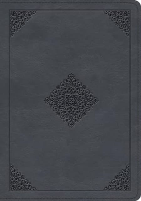 ESV Large Print Wide Margin Bible (TruTone, Slate Blue, Ornament Design)
